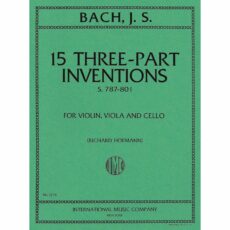 Bach -- 15 Three-Part Inventions, S. 787-801 for Violin, Viola, and Cello