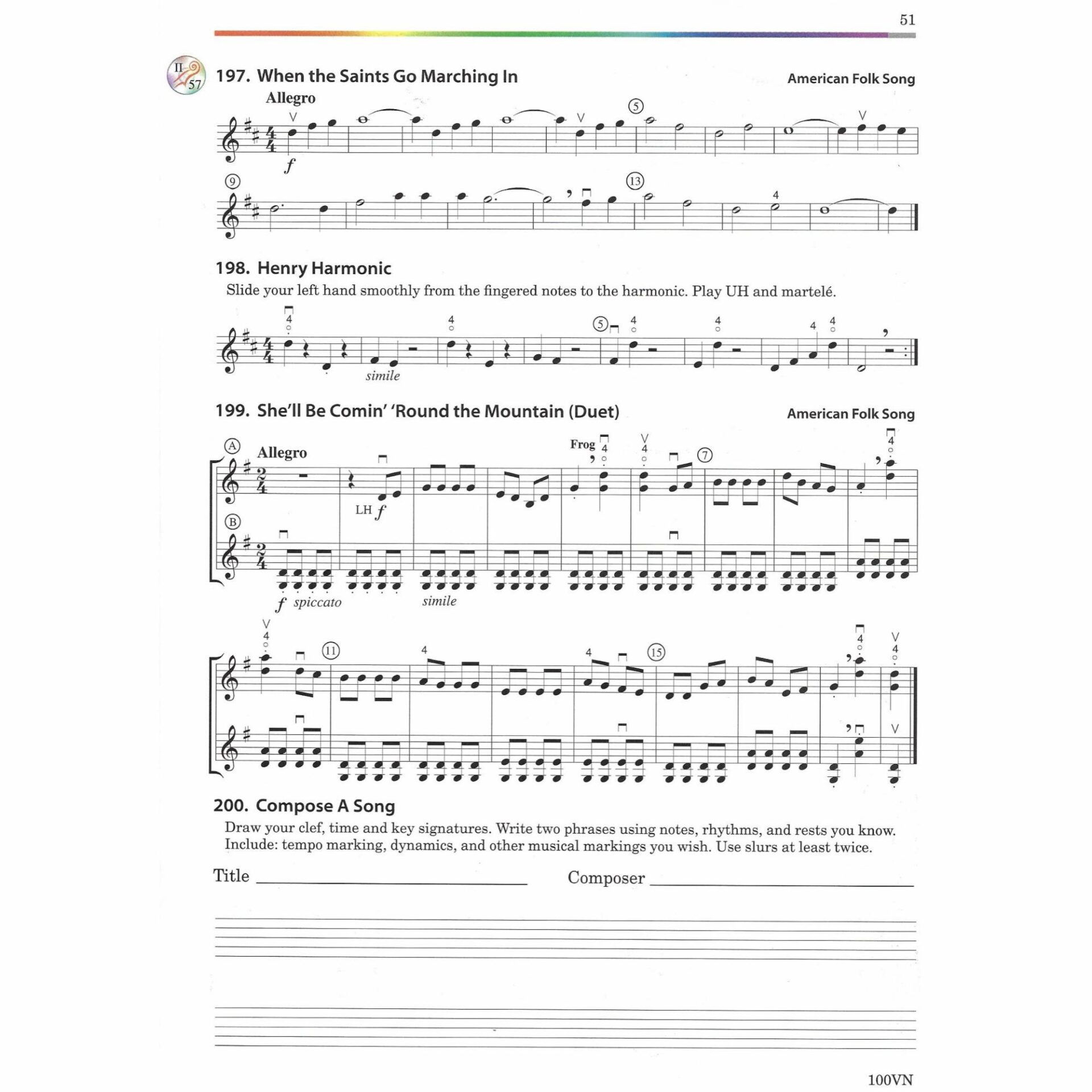 Sample: Violin (Pg. 51)